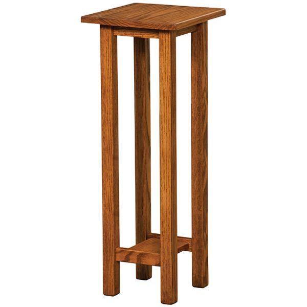 Open Mission Plant Stands | Buy Custom Amish Furniture With Cherry Pedestal Plant Stands (View 13 of 15)
