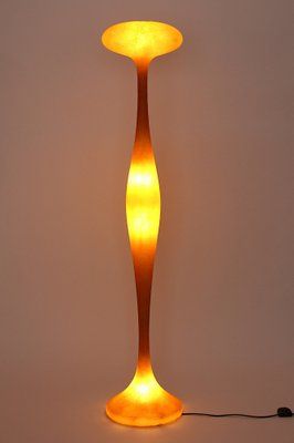 Orange Fiberglass E.t.a. Floor Lampgugliemo Berchicci For Sale At Pamono Throughout Orange Floor Lamps (Photo 3 of 15)