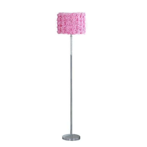Ore International 63 In. Pink Roses In Bloom Acrylic/metal Floor Lamp  Hbl2802 – The Home Depot Intended For Pink Floor Lamps (Photo 8 of 15)