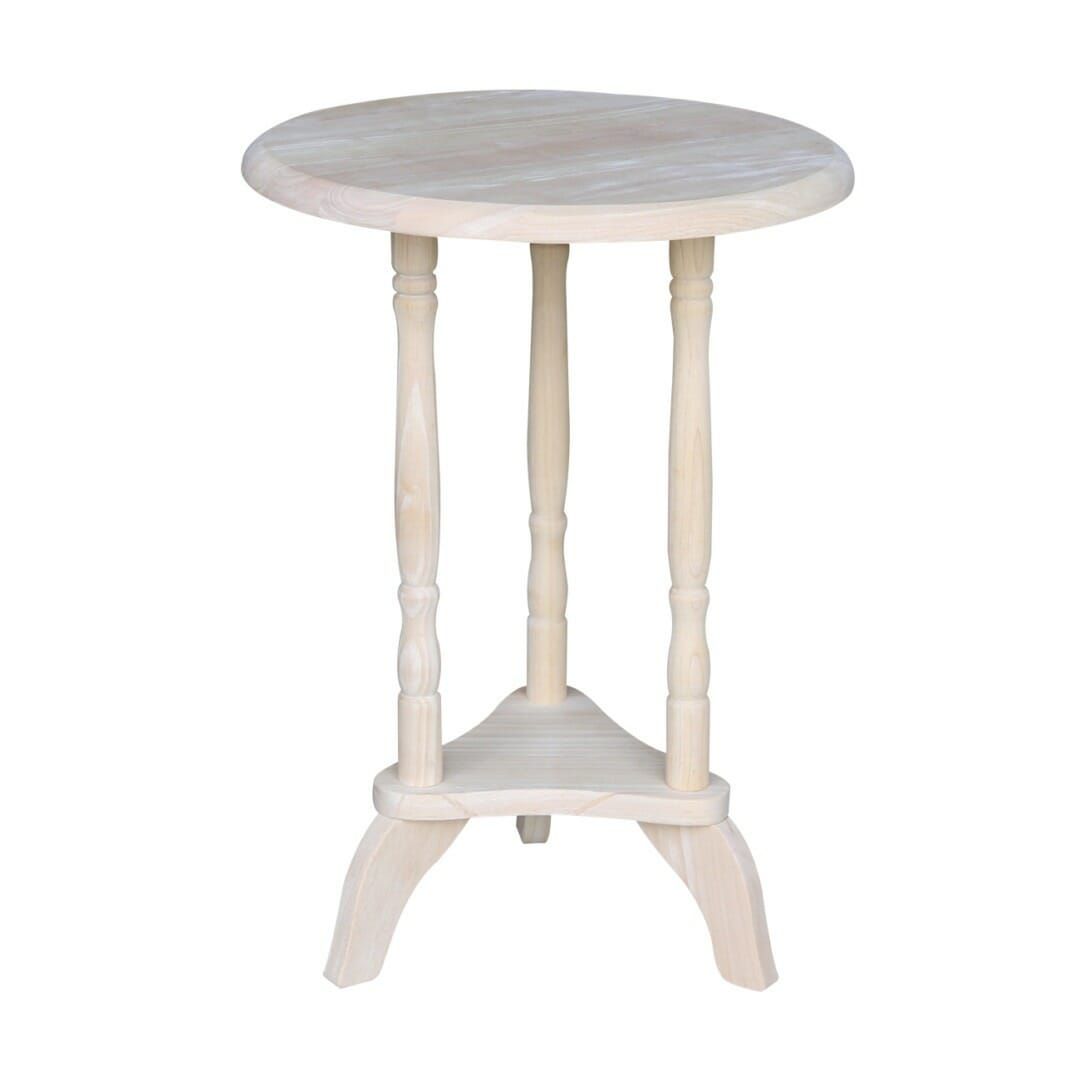 Ot 601 16 Inch Round Plant Stand/tea Table | Unfinished Furniture Of  Wilmington Inside 16 Inch Plant Stands (View 13 of 15)