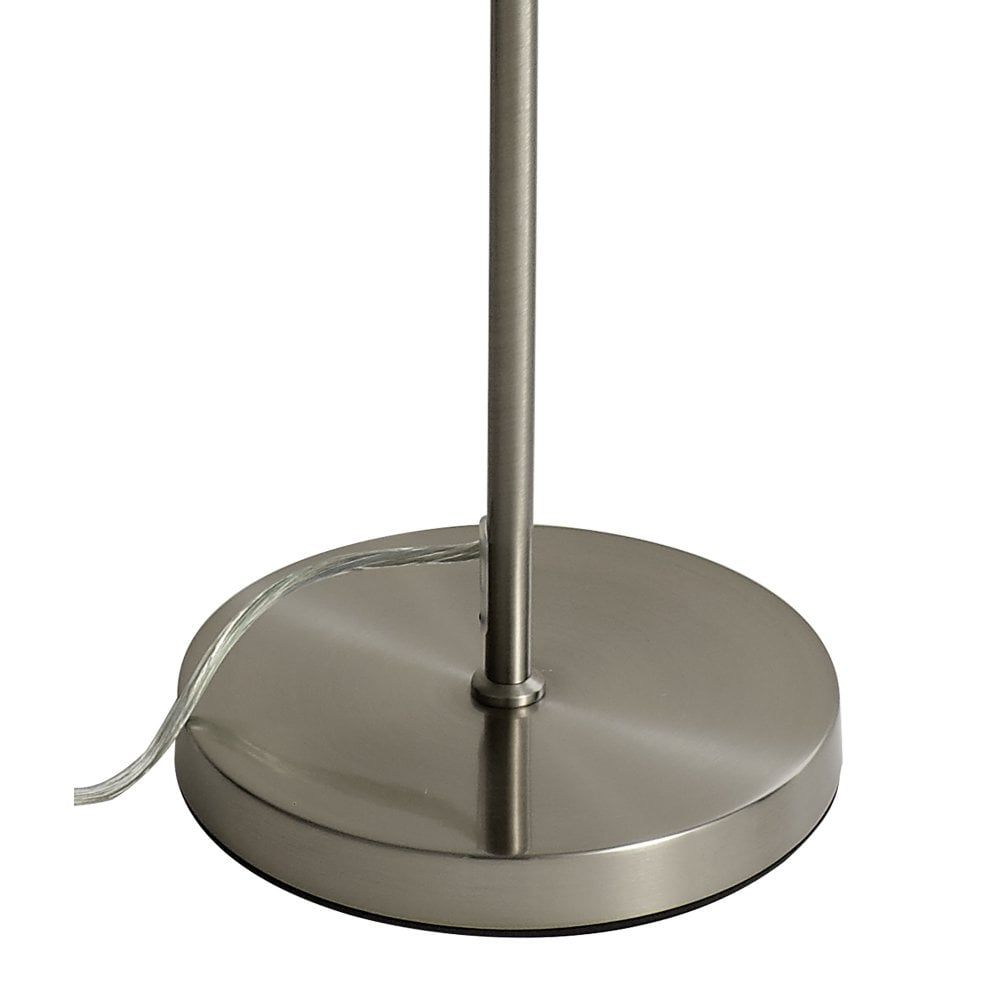 Oval Capsule Floor Lamp Satin Nickel Glass Shade Lighting And Lights In Glass Satin Nickel Floor Lamps (View 6 of 15)
