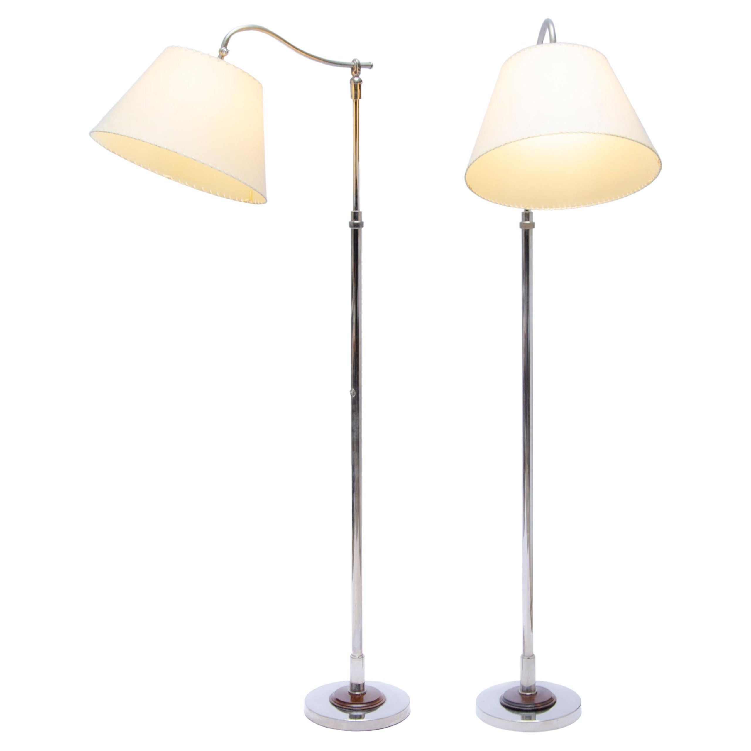 Pair Of Standing Lamps With Adjustable Heightcomte For Sale At 1stdibs In Adjustable Height Floor Lamps (View 6 of 15)