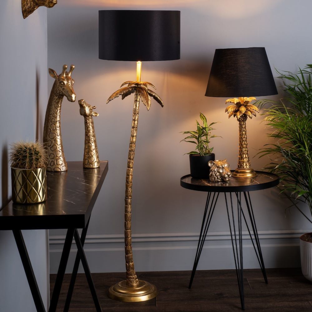 Palm – Antique Gold Palm Tree Floor Lamp – Lightbox Regarding Tree Floor Lamps (View 9 of 15)