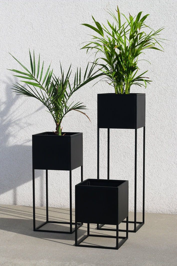 Planter With Stand Mississippi Black – Etsy Inside Black Plant Stands (Photo 5 of 15)