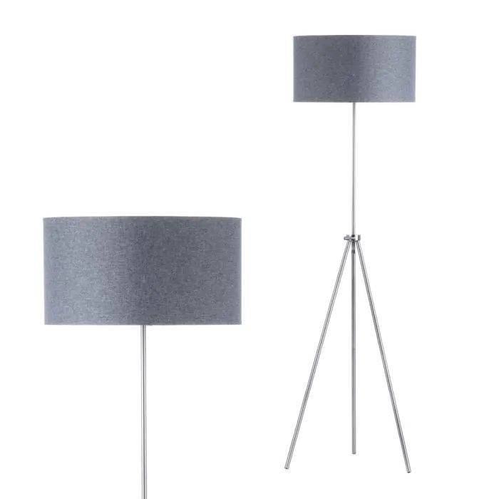 Pol Rise And Fall Tripod Floor Lamp, Brushed Steel | Bhs Regarding Brushed Steel Floor Lamps (Photo 3 of 15)