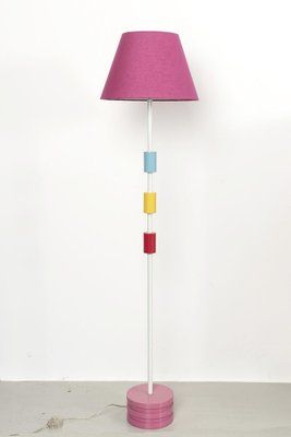 Postmodern Floor Lamp With Pink Shade For Sale At Pamono Inside Pink Floor Lamps (View 15 of 15)