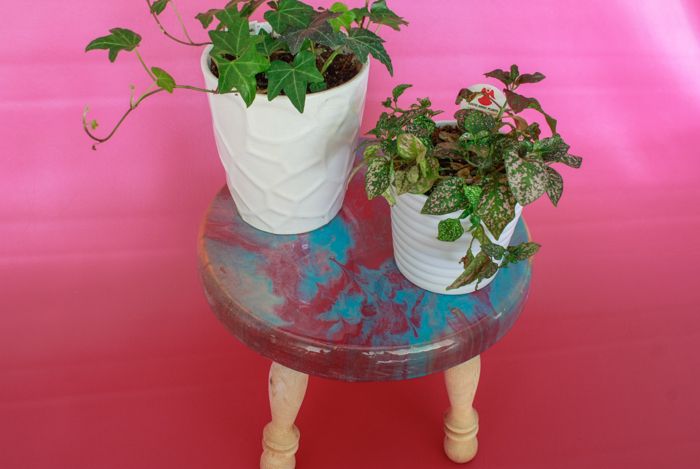 Poured Resin Plant Stand – Resin Crafts Blog In Resin Plant Stands (View 3 of 15)