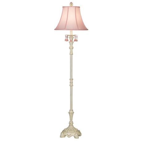 Pretty In Pink Floor Lamp – #78010 | Lamps Plus | Shabby Chic Floor Lamp, Pink  Floor Lamp, Shabby Chic Farmhouse With Pink Floor Lamps (View 12 of 15)