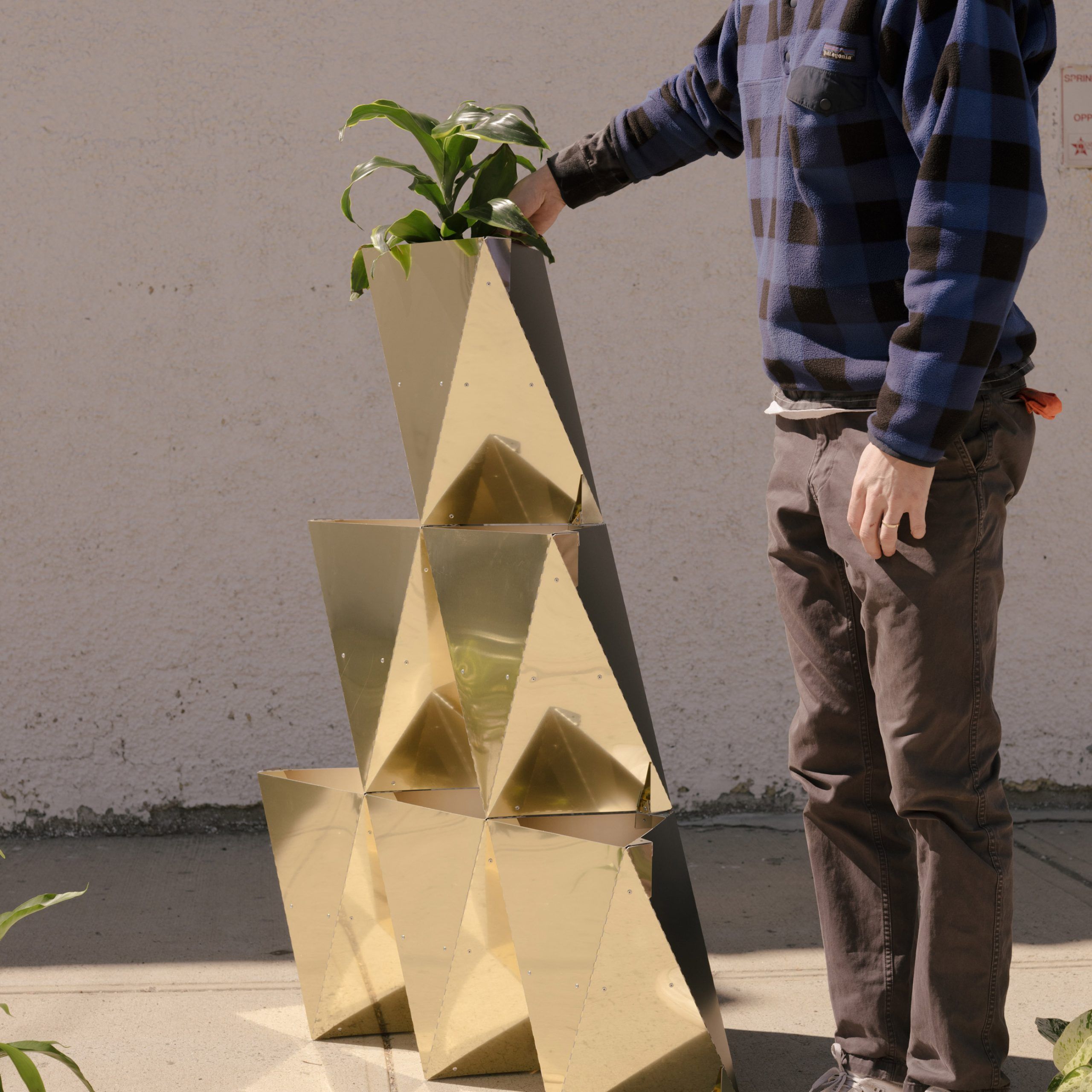 Prism Plantersthe Principals Stack Up Into Arches And Pyramids Regarding Prism Plant Stands (View 7 of 15)