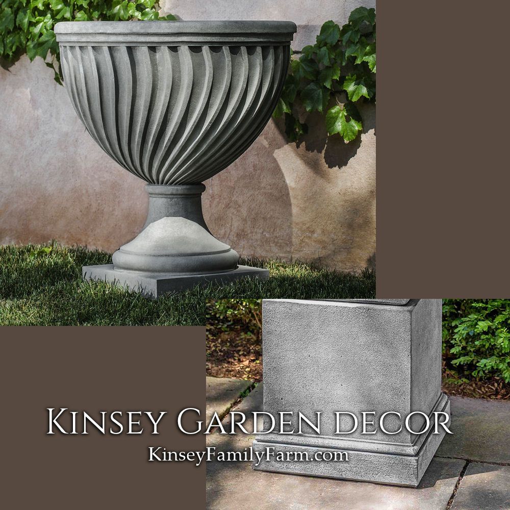 Quadrille Urn On Pedestal Planter Stand Kinsey Garden Decor Regarding Greystone Plant Stands (Photo 11 of 15)