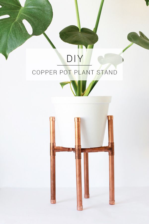 Raised Copper Pot Plant Stand Diy // Tutorial – Pure Sweet Joy Throughout Copper Plant Stands (View 5 of 15)