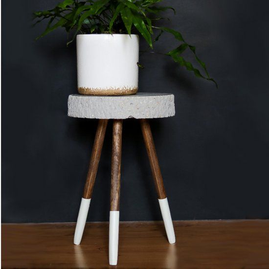 Raw Edge Concrete Plant Stand | Craftgawker Intended For Cement Plant Stands (View 14 of 15)