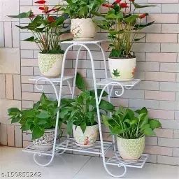 Rehmat Furniture 6 Tier Plant Stands Flower Pot Stand For Indoors And  Outdoors, Flower Pot Holder With White 32 Inch Plant Stands (Photo 1 of 15)