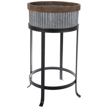 Ridged Galvanized Metal Plant Stand – Buy Metal Flower Planter Stand,flower  Planter Stand,powder Coated Metal Flower Planter Stand Product On  Alibaba In Galvanized Plant Stands (View 8 of 15)