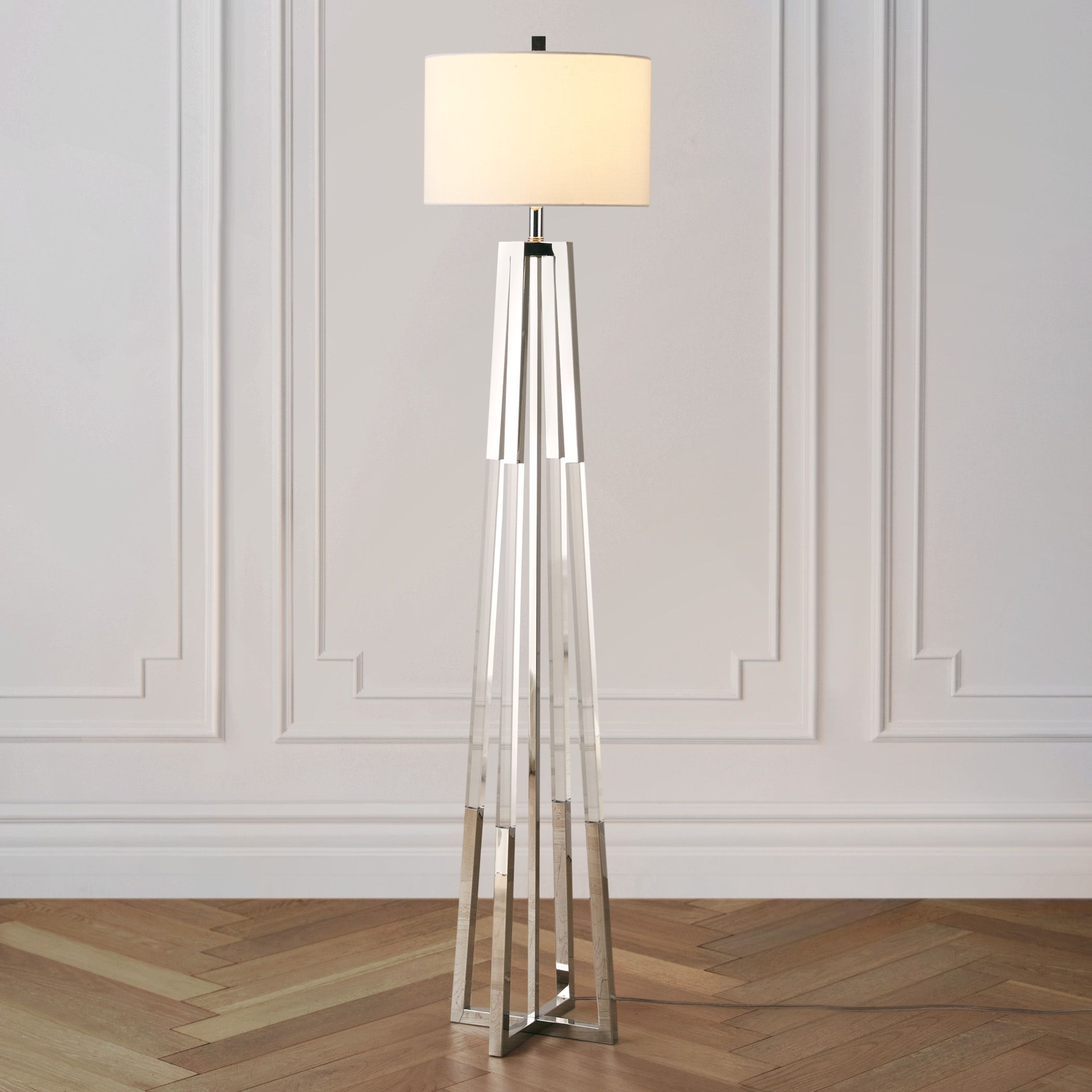 Rollins Floor Lamp | Zgallerie Throughout Acrylic Floor Lamps (Photo 9 of 15)