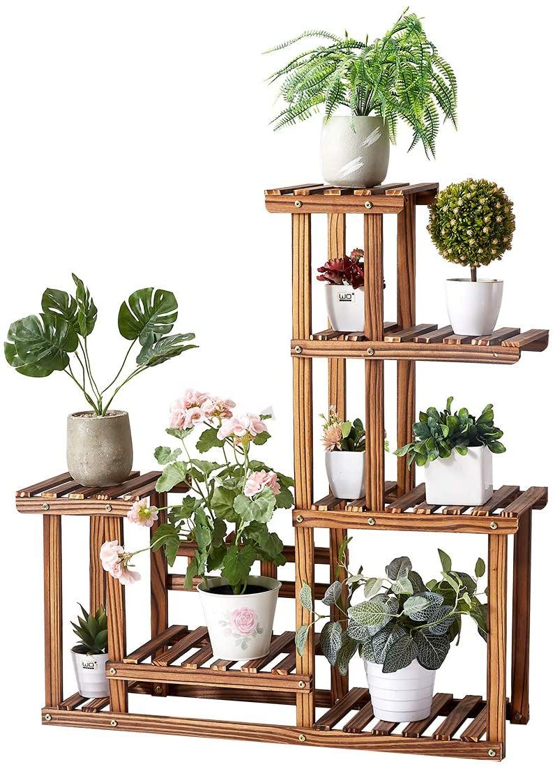 Rose Home Fashion Solid Pine Wood Plant Stand, Plant Stands Indoor, Outdoor Plant  Stand, Plant Shelf, Plant Stands, Antirust Screws, Overall Size: 33×34 Inch  – Walmart Intended For 34 Inch Plant Stands (Photo 3 of 15)