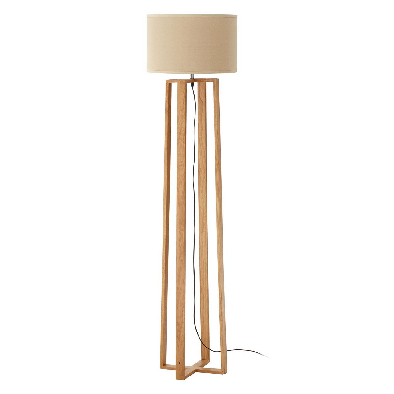 Rubberwood Floor Lamp – The Home Market Pertaining To Rubberwood Floor Lamps (View 2 of 15)