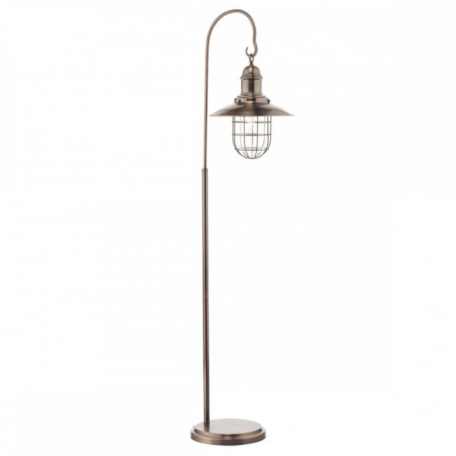 Rustic Copper Hanging Lantern Floor Lamp – Switched In Lantern Floor Lamps (Photo 5 of 15)