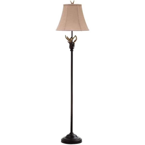 Safavieh Branch 62 In. Brown Nature Floor Lamp With Brown Shade Lit4139a –  The Home Depot In Brown Floor Lamps (Photo 7 of 15)