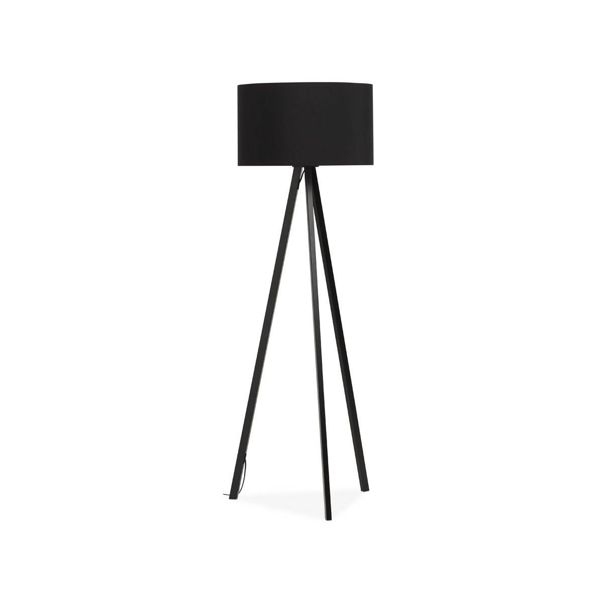 Scandinavian Style Trani (black) Fabric Floor Lamp – Amp Story 3590 Within Fabric Floor Lamps (View 11 of 15)