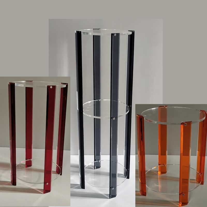 Set Of 3 Plant Stand In Plexi Faro – French Design Galea Paris Within Set Of 3 Plant Stands (Photo 6 of 15)