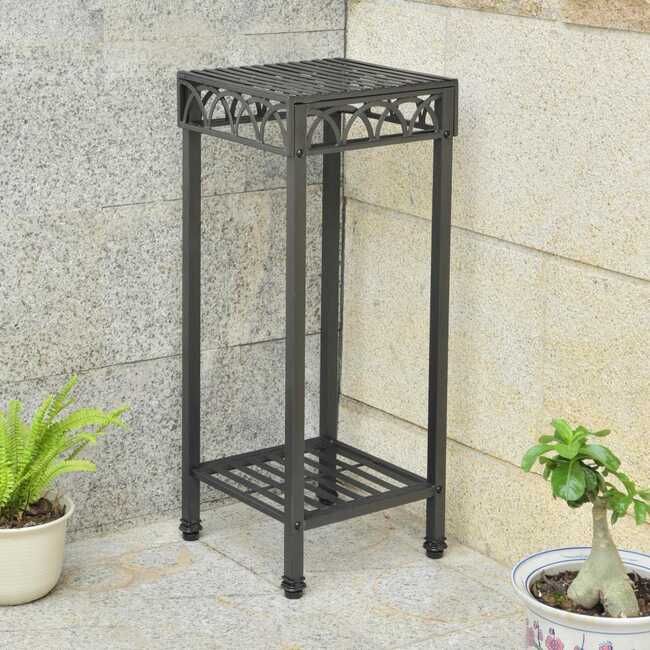 Sutton Iron 14" Square Plant Stand – Antique Black, Outdoor Furniture: Farm  And Ranch Depot Regarding Iron Square Plant Stands (Photo 11 of 15)