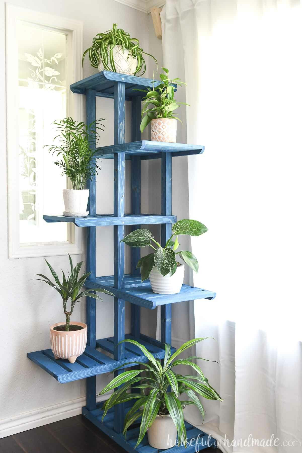 Tall Corner Plant Stand Build Plans – Houseful Of Handmade With Regard To Tall Plant Stands (Photo 11 of 15)