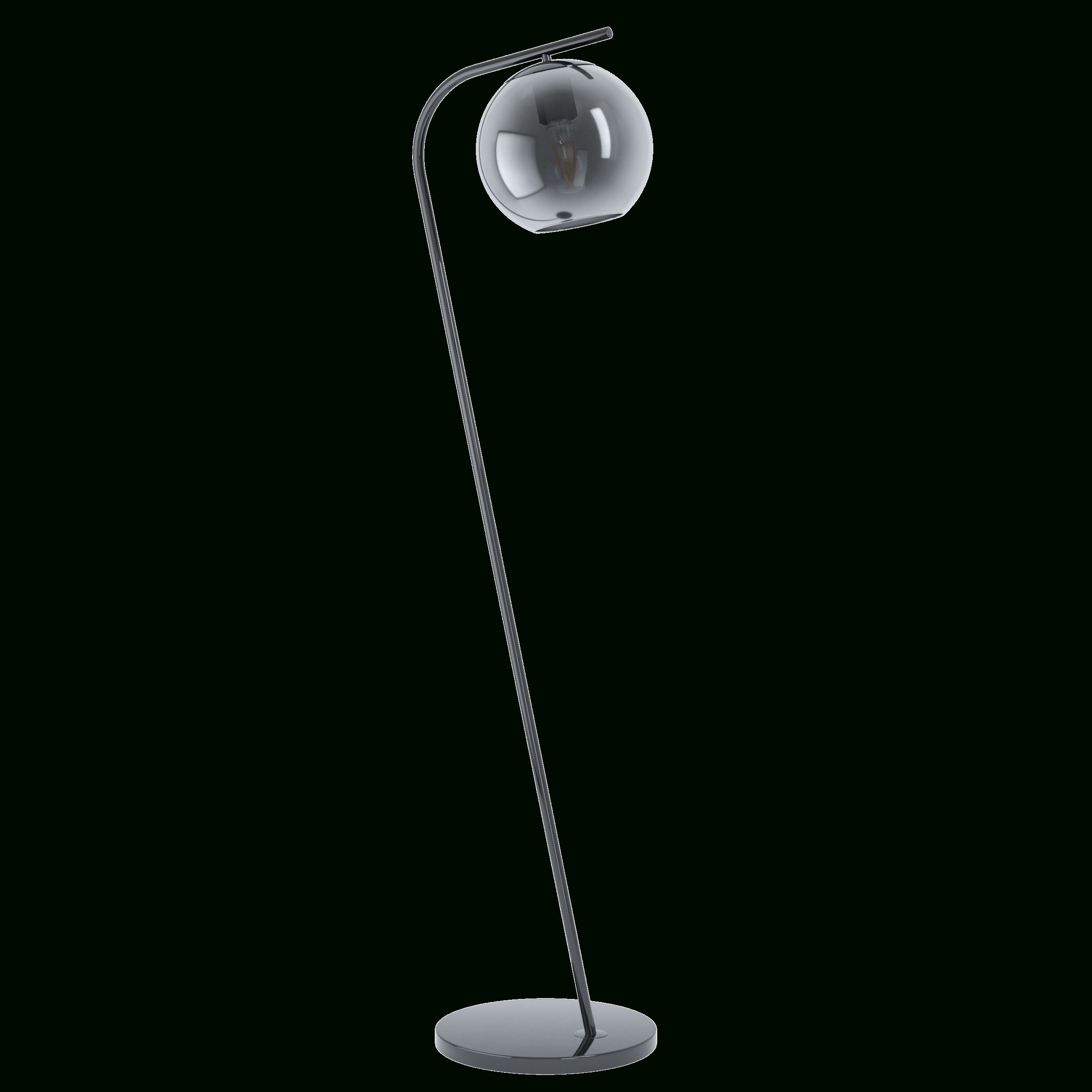Terriente Black Smoke Glass Floor Lamp – Led Lighting Designs Throughout Smoke Glass Floor Lamps (Photo 4 of 15)