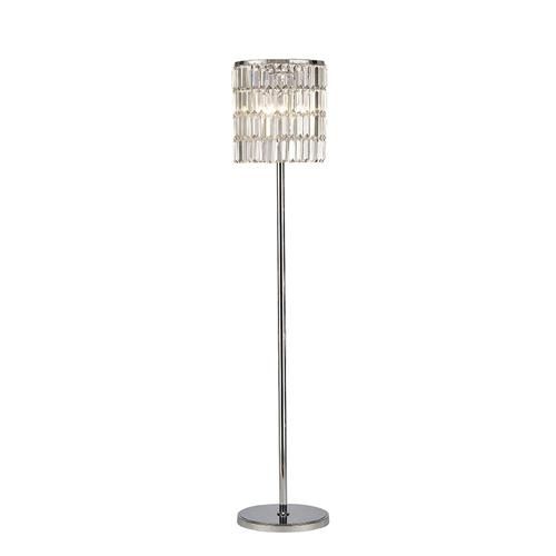 Torre Polished Chrome Five Light Crystal Floor Lamp Il30179 | The Lighting  Superstore Inside Chrome Crystal Tower Floor Lamps (View 11 of 15)