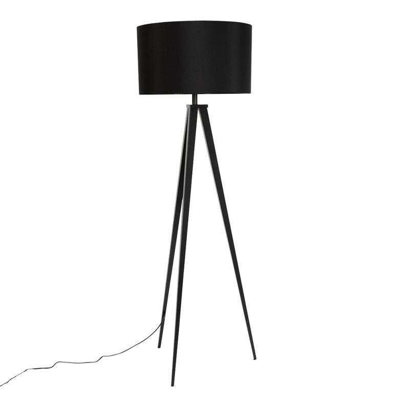 Tripod Floor Lamp Black | Zuiver Intended For Black Floor Lamps (Photo 9 of 15)