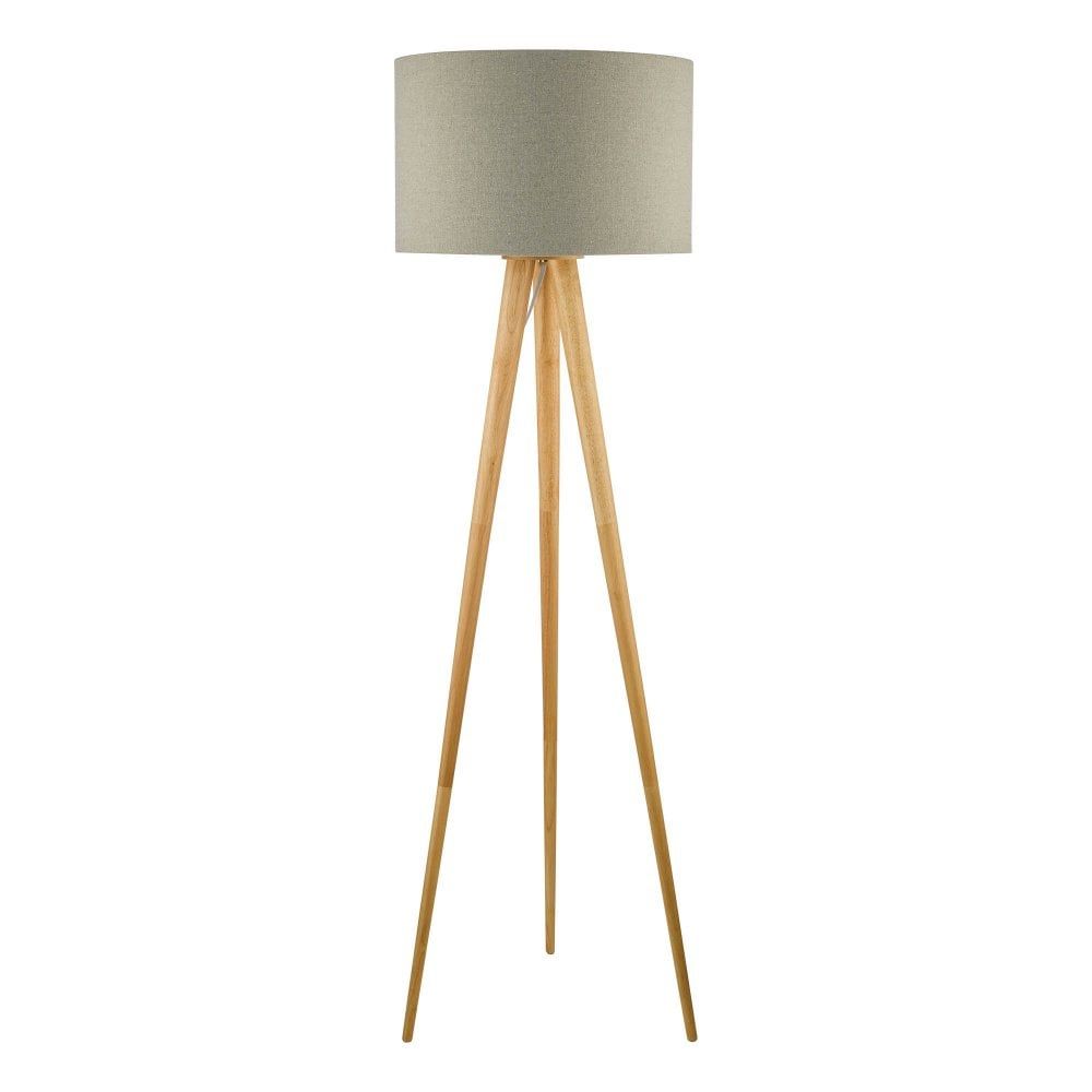 Tripod Floor Lamp Light Oak Base Only | Lighting And Lights Throughout Wood Tripod Floor Lamps (View 9 of 15)