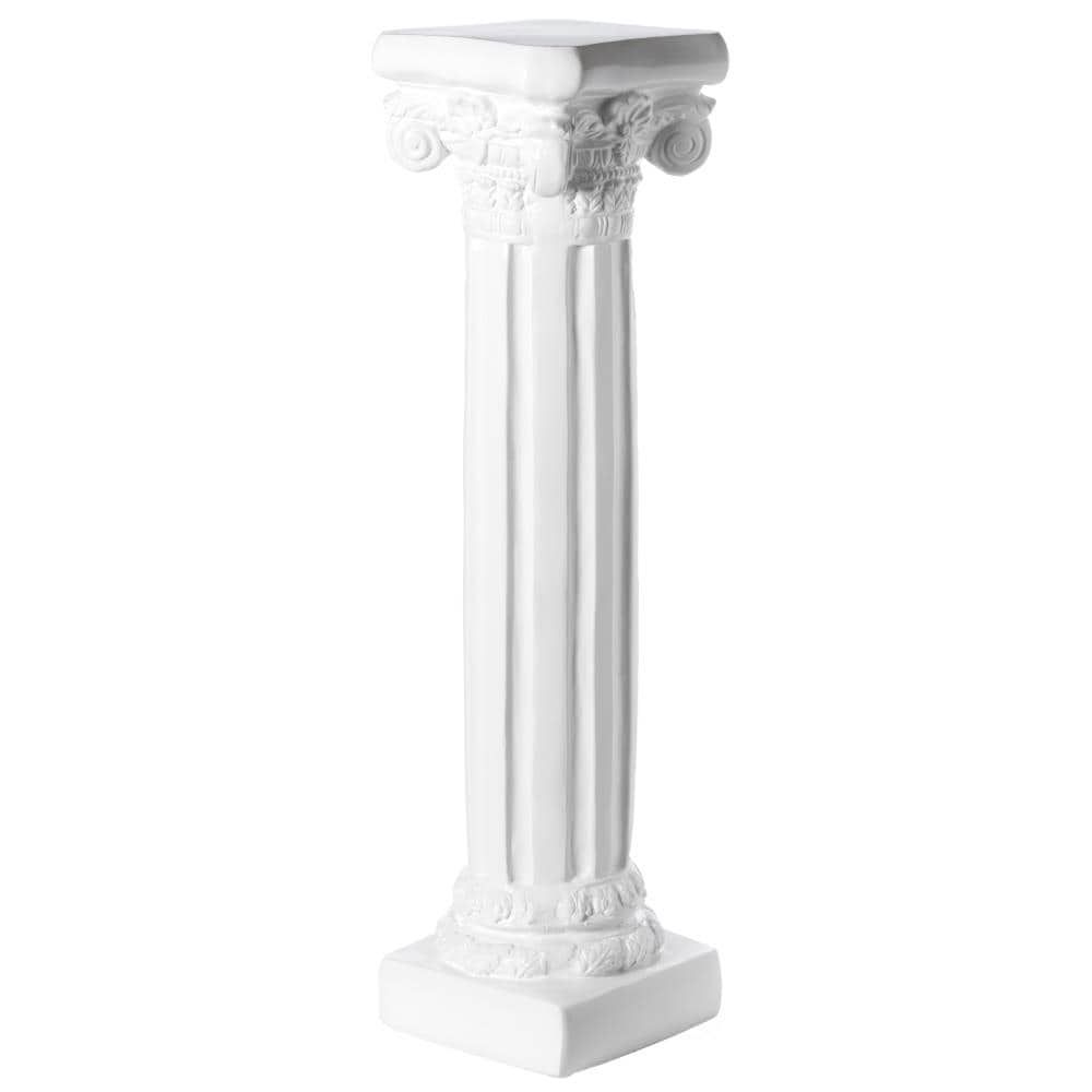 Uniquewise 47.5 In H X 13 In W White Indoor Rectangular Glass Plant Stand  In The Plant Stands Department At Lowes With Regard To Pillar Plant Stands (Photo 8 of 15)