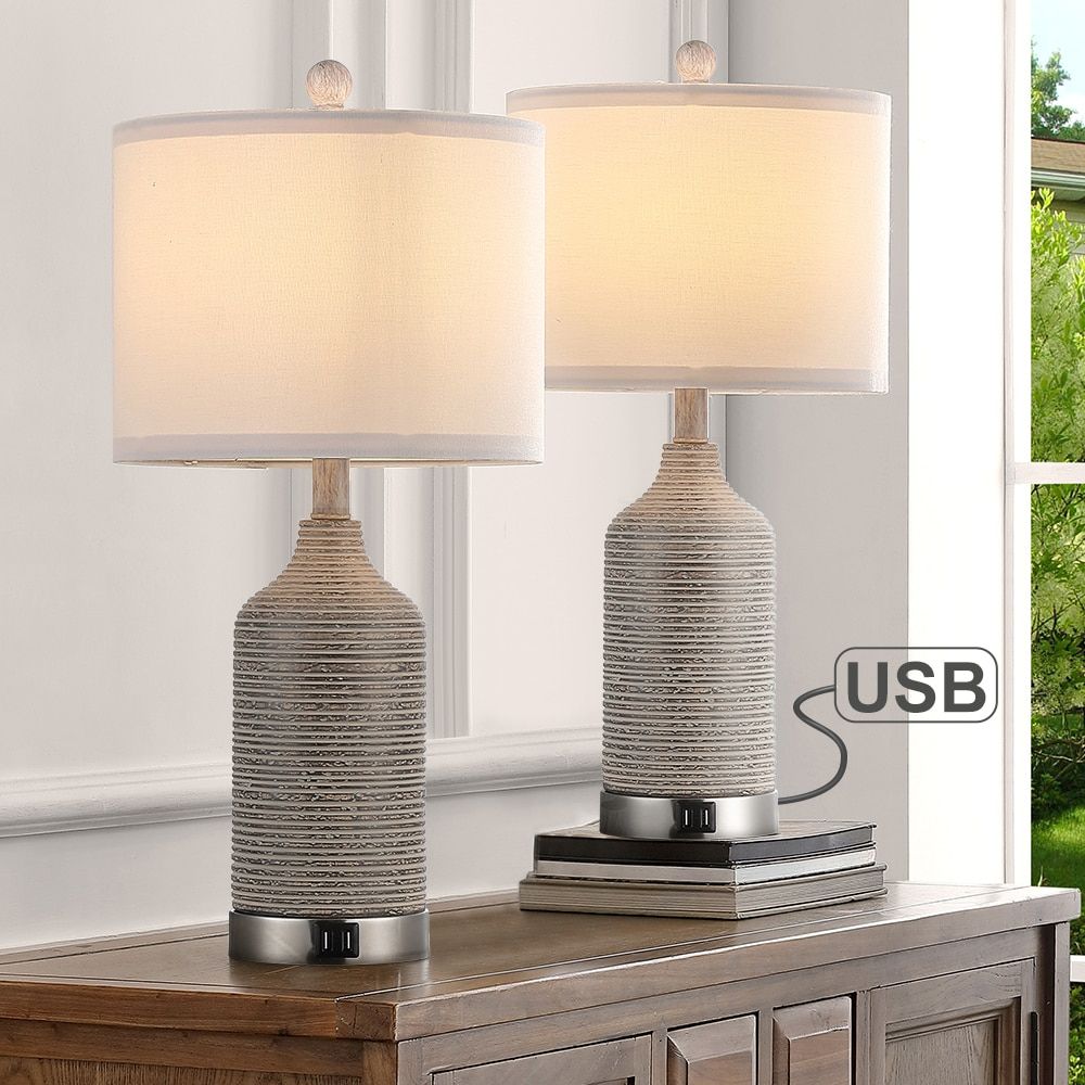 Usb Port Table Lamps At Lowes Inside Floor Lamps With Usb Charge (View 13 of 15)