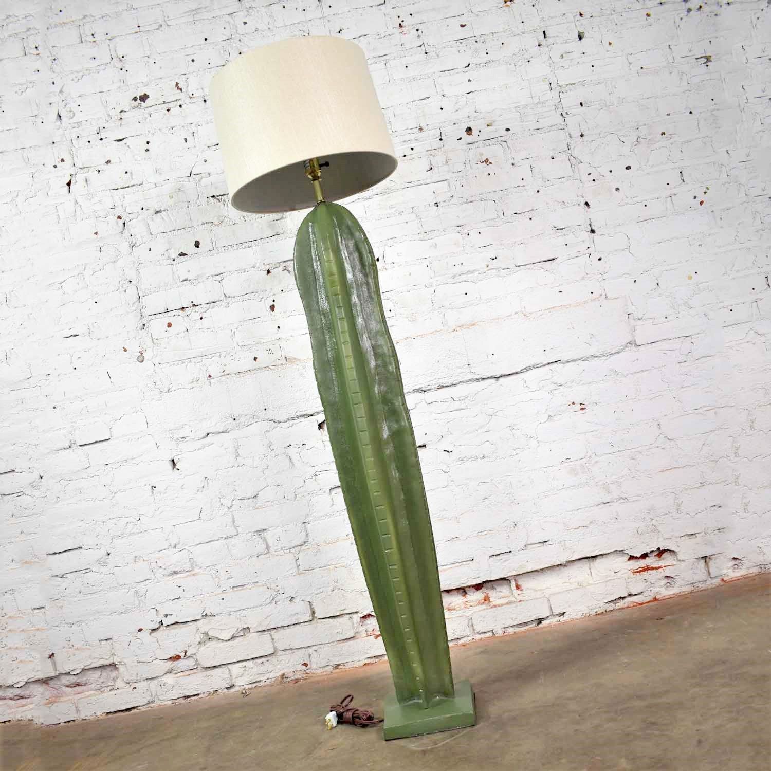 Vintage Organic Modern Plaster Faux Cactus Floor Lampalsy – Warehouse  414 Inside Cactus Floor Lamps (Photo 5 of 15)