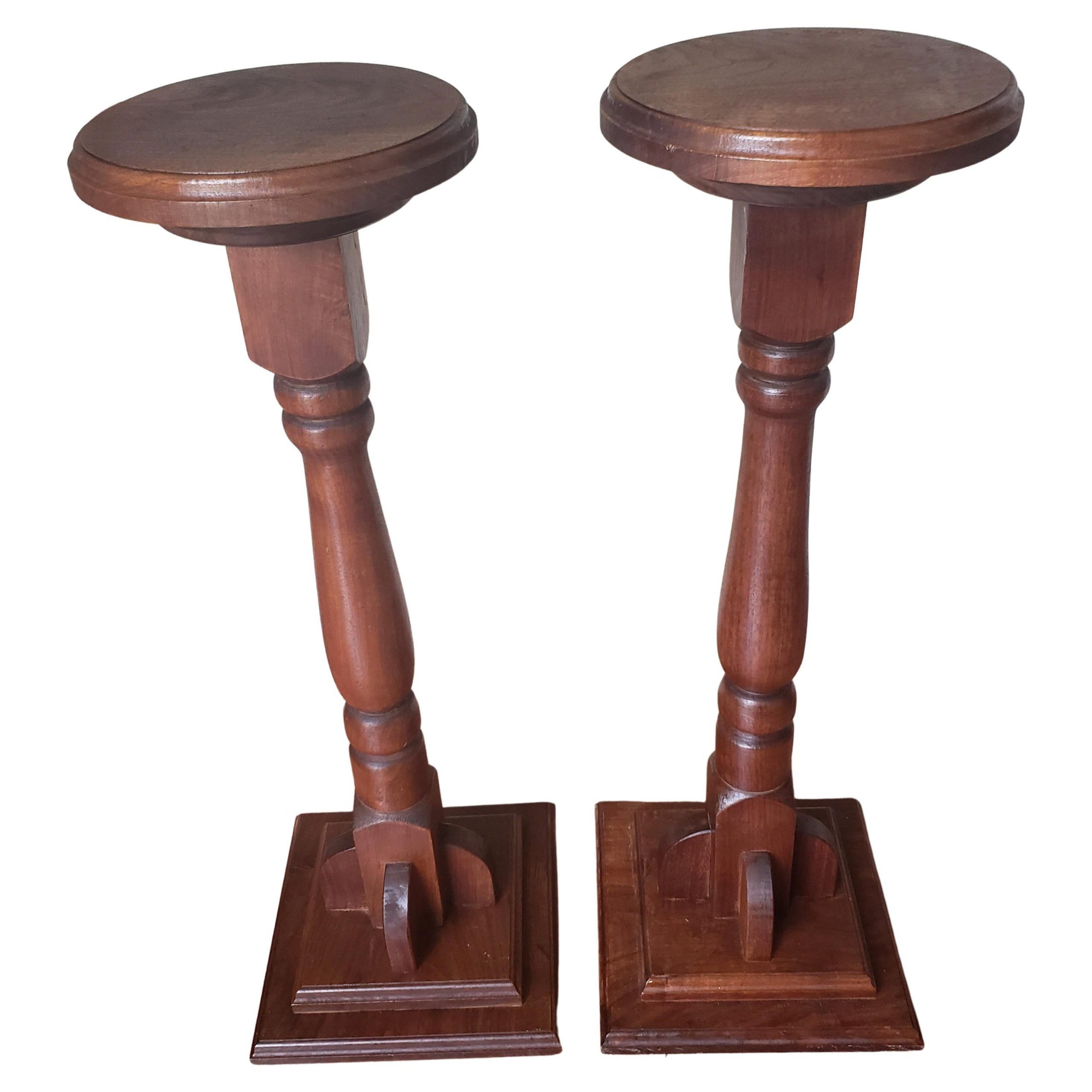 Vintage Torcheres Victorian Style Solid Mahogany Plant Stands, A Pair For  Sale At 1stdibs | Vintage Pedestal Plant Stand, Victorian Plant Stands,  Victorian Style Plant Stand Pertaining To Pedestal Plant Stands (Photo 15 of 15)