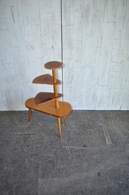 Vintage Wood Plant Stand, 1950s For Sale At Pamono Pertaining To Vintage Plant Stands (View 4 of 15)