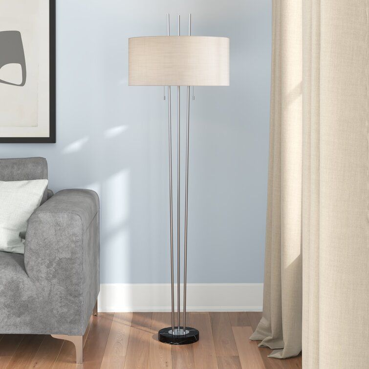 Wade Logan® Genera 71" Floor Lamp & Reviews | Wayfair Intended For Textured Fabric Floor Lamps (Photo 7 of 15)