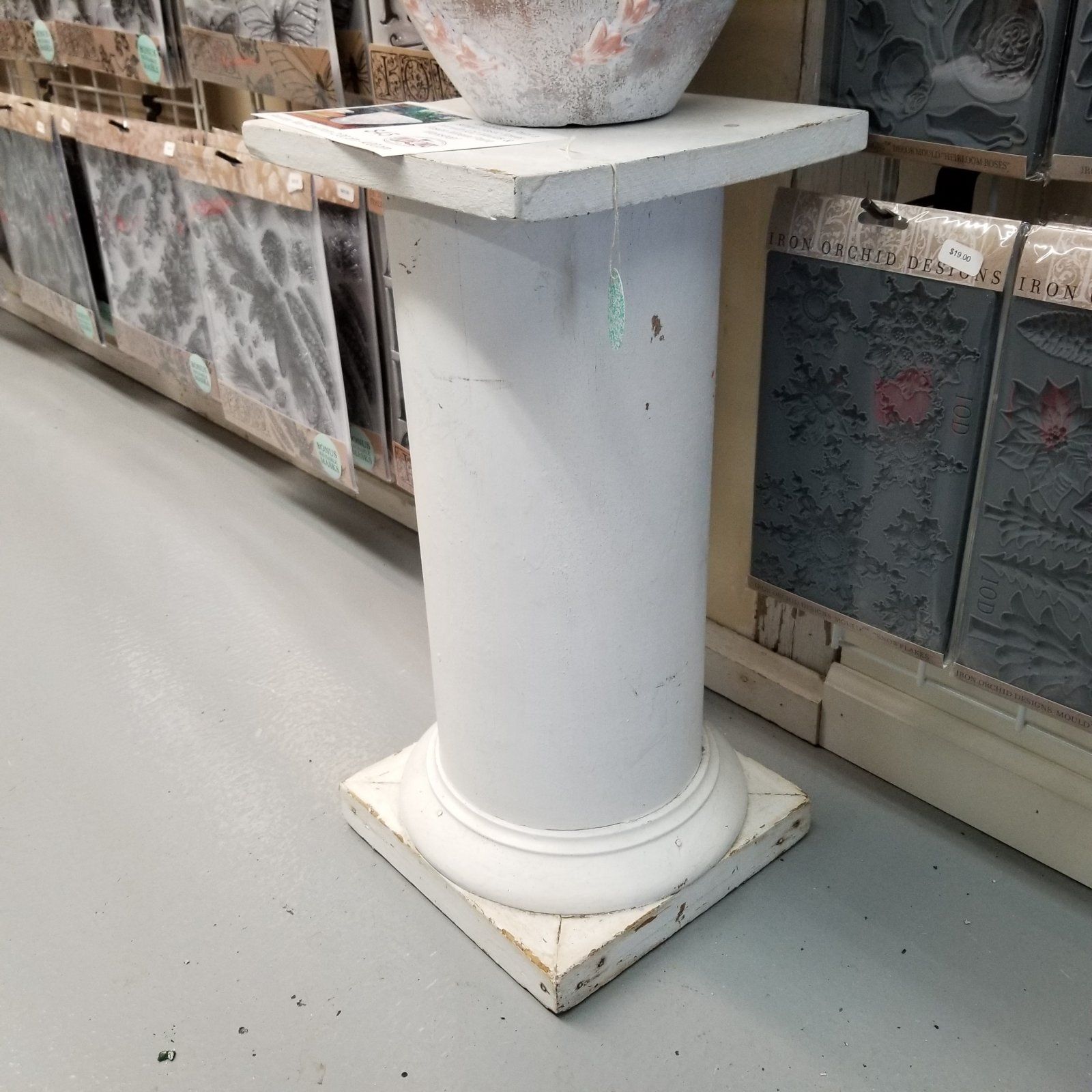 White Pillar Plant Stand 10.5 X (View 13 of 15)