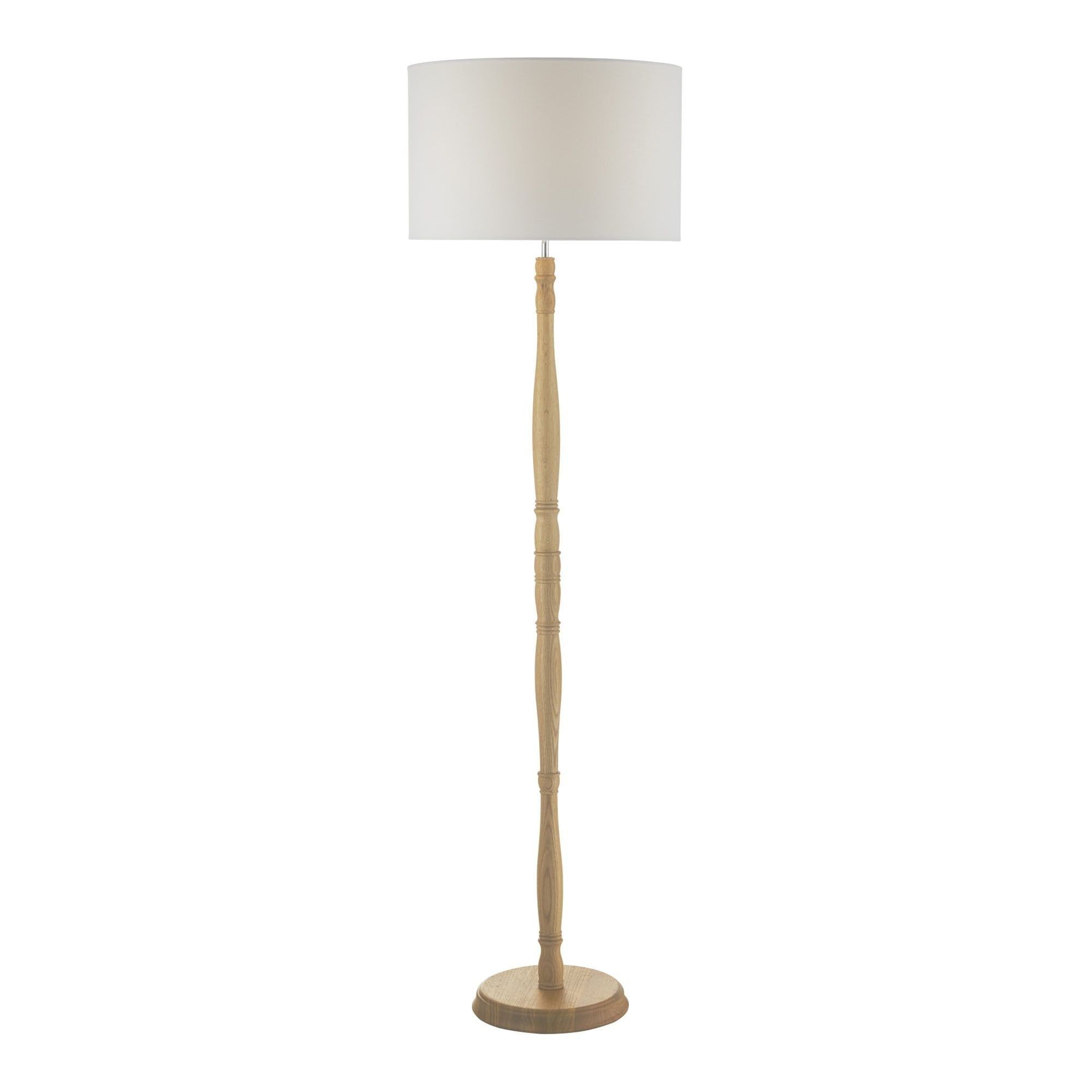 Wooden Oak Finish Floor Lamp Base Only| Lighting And Lights Uk| In Oak Floor Lamps (View 12 of 15)