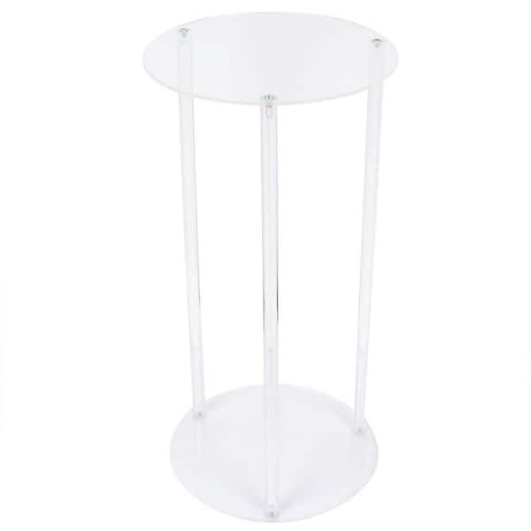 Yiyibyus 23.62 In. Tall Indoor/outdoor Clear Acrylic Plastic Round Plant  Stand (1 Tiered) Ot Zjgj 4823 – The Home Depot Regarding Acrylic Plant Stands (Photo 10 of 15)