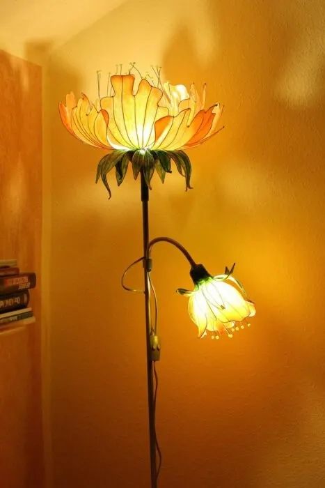 You Can Get Colorful Flower Shaped Lamps And They Are Stunning In Flower Floor Lamps (View 8 of 15)