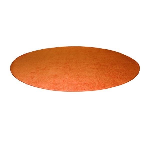 Accent Carpet Circle Short Pile – 12 Ft (orange) – Formdecor For Orange Round Rugs (View 4 of 15)