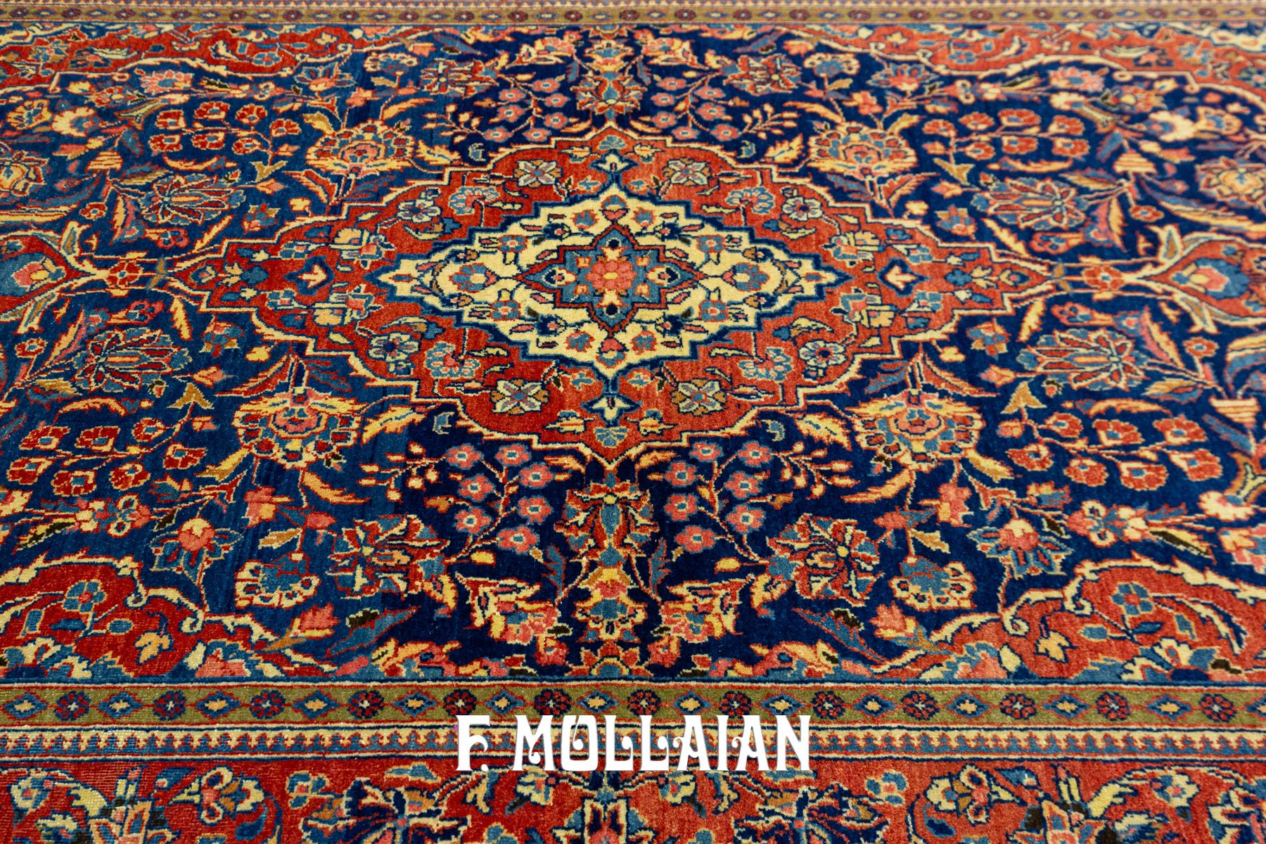 Antique Persian Kashan Kurk Rug With Classical Medallion Design N°:81159096  – Mollaian Farzin Carpets For Classical Rugs (View 15 of 15)