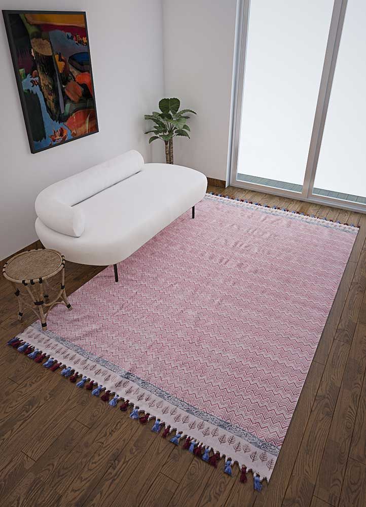 Aqua Pink And Purple Flat Weaves Cotton Rugs  Pdct 141 Jaipur Rugs Usa Pertaining To Pink And Aqua Rugs (View 12 of 15)