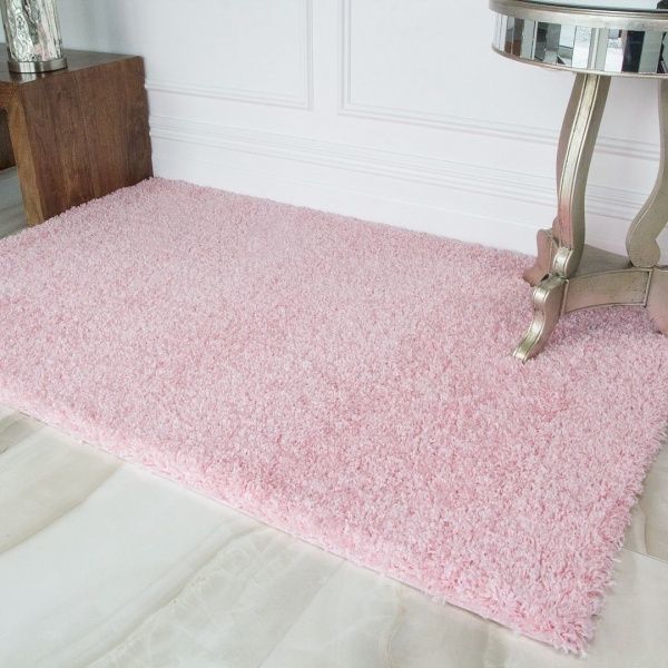 Baby Pink Shaggy Rug | Vancouver | Kukoon Rugs Online With Regard To Light Pink Rugs (View 4 of 15)