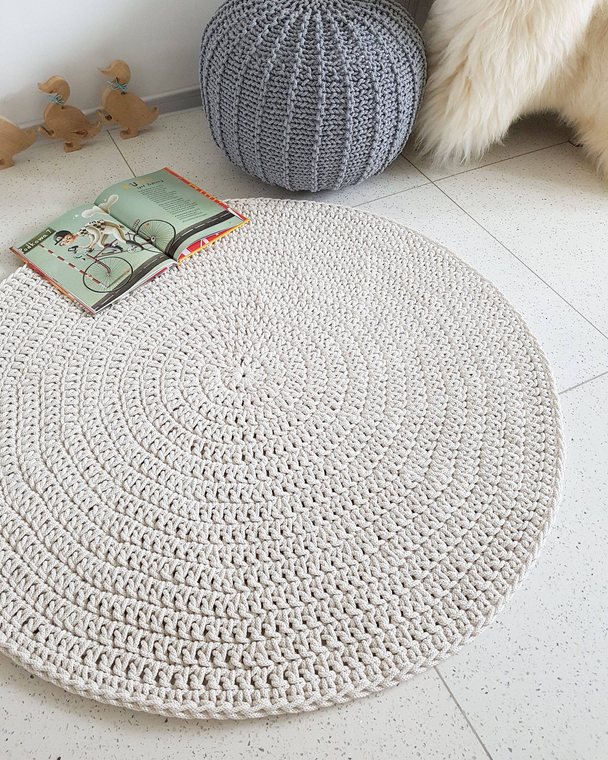 Beige Round Rug For Living Room Round Area Rug Nursery Rug – Etsy Hong Kong Pertaining To Beige Round Rugs (Photo 5 of 15)