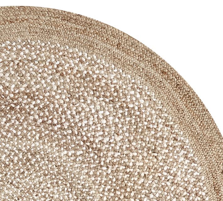 Border Round Braided Jute Rug | Pottery Barn With Regard To Border Round Rugs (Photo 5 of 15)