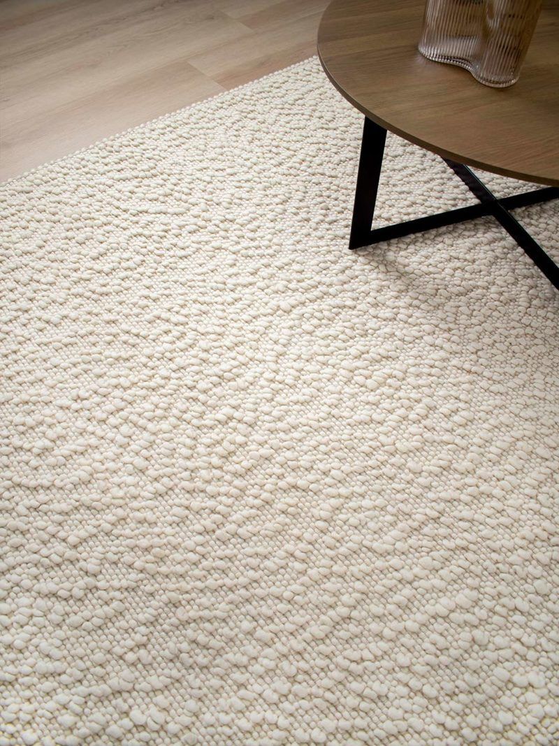 Boucle Rug – The Rug Collection Inside Ivory Rugs (View 5 of 15)