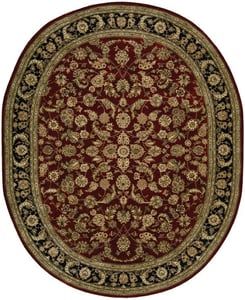 Burgundy Oval Rugs: Tie Your Space Together | Rugs Direct Within Timeless Oval Rugs (Photo 7 of 15)