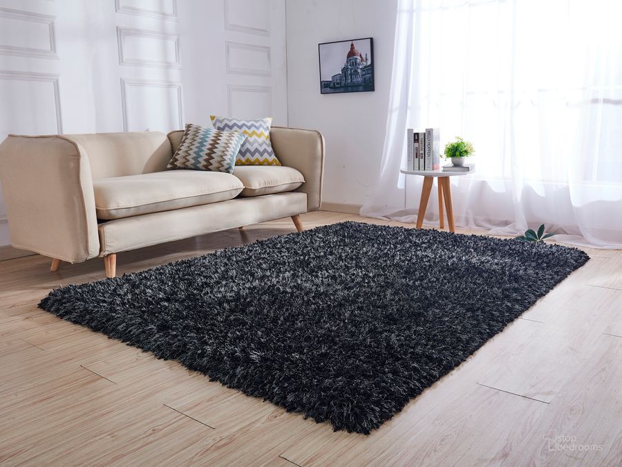 Coral Shaggy Area Rug In Black Ash 5 X 7 – 1stopbedrooms With Regard To Ash Infinity Shag Rugs (View 10 of 15)